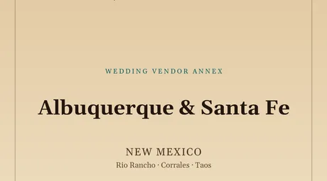 Albuquerque & Santa Fe vendor annex cover