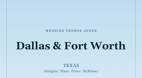 Dallas & Fort Worth vendor annex cover