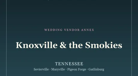 Knoxville & the Smokies vendor annex cover