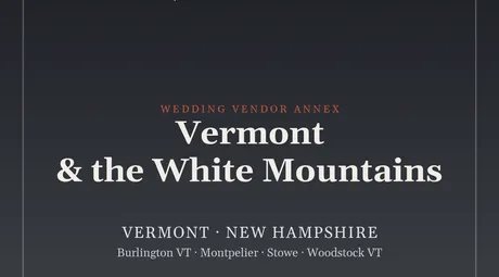 Vermont & the White Mountains vendor annex cover