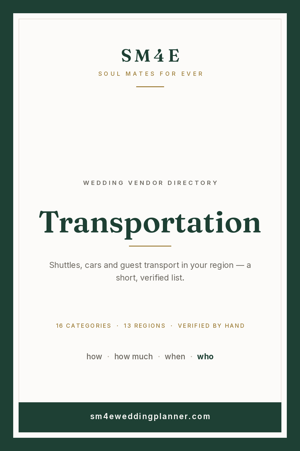 Transportation in Cape Cod & the Islands — SM4E card